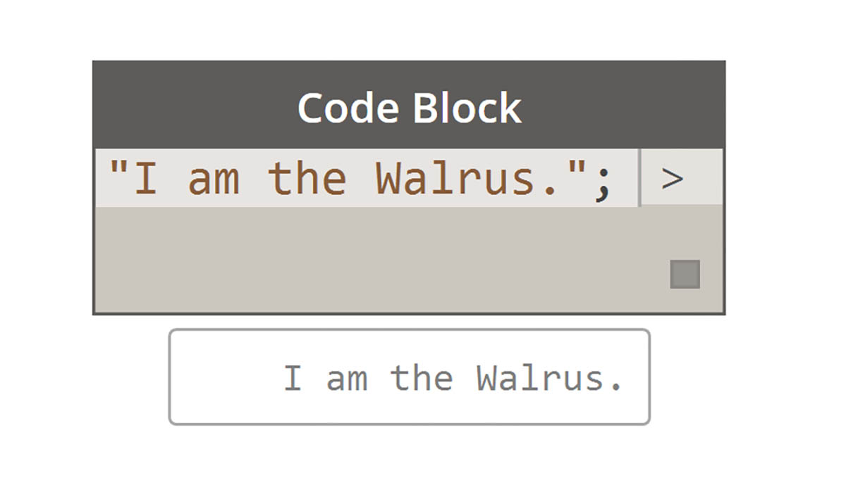 Code Block Intro